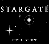 Stargate title screen for GameBoy